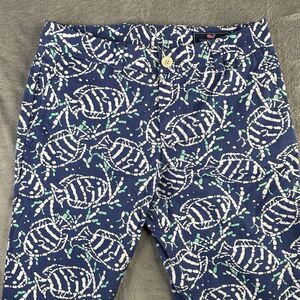 Vineyard Vines Pants Mens 28x30 Slim Blue Breakers Batik Fish Print‎ Chino Golf